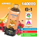 Airmez FOX 140000 口 6 合 1 – 一支电子烟，可吸 140,000 口，6 种口味 - obrazek 2