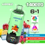 Airmez FOX 140000 口 6 合 1 – 一支电子烟，可吸 140,000 口，6 种口味 - obrazek 5