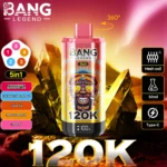 Bang Legend 120000 口 5 合 1 口味 – 一次性电子烟，性能和口味无与伦比！ - obrazek 7