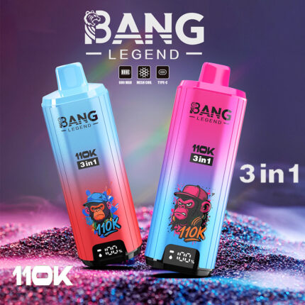 Bang Legend 110000 口 3 合 1 口味 – 一次性电子烟,性能卓越,口味多样!