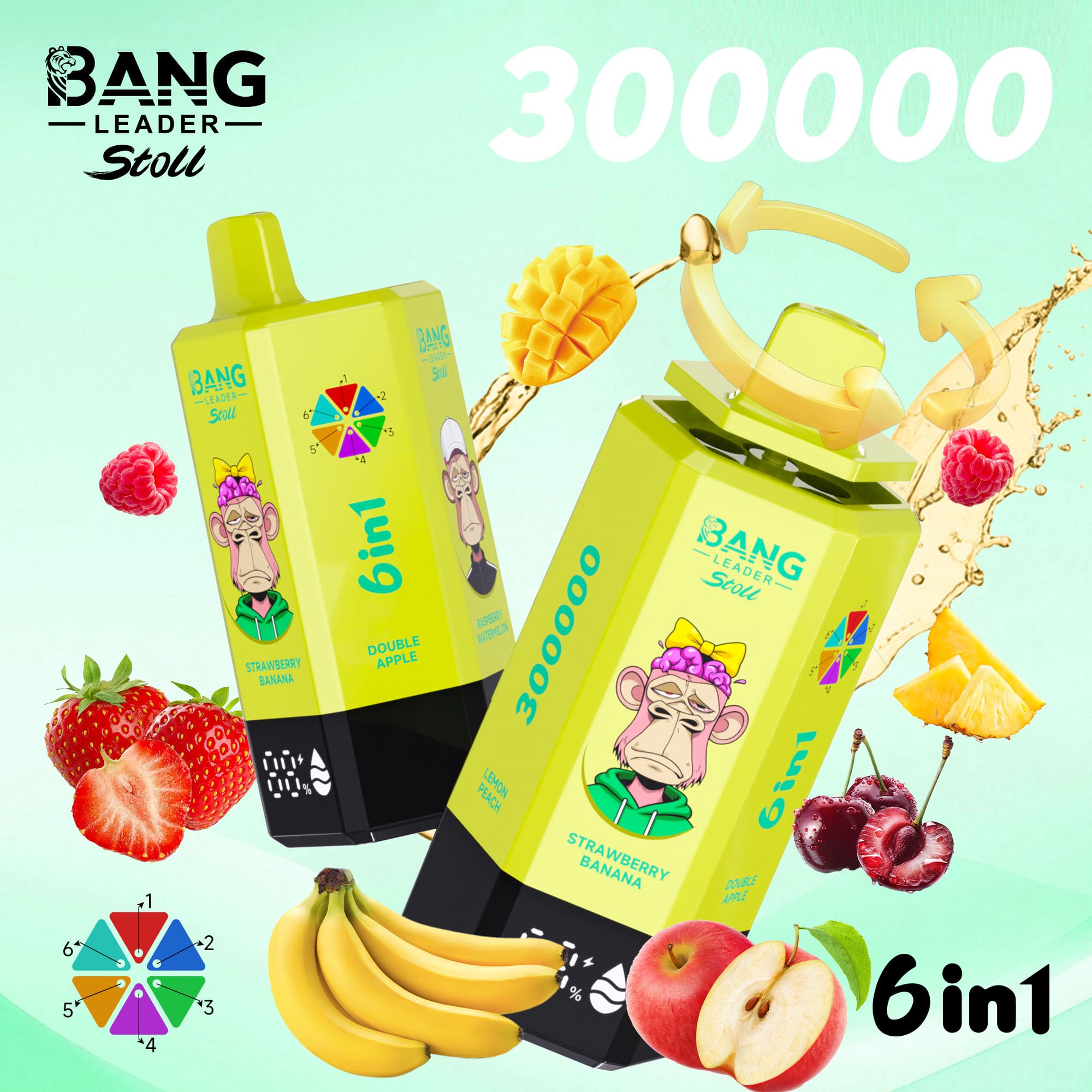 Bang Leader 30万口一次性电子烟 6合1 - obrazek 11