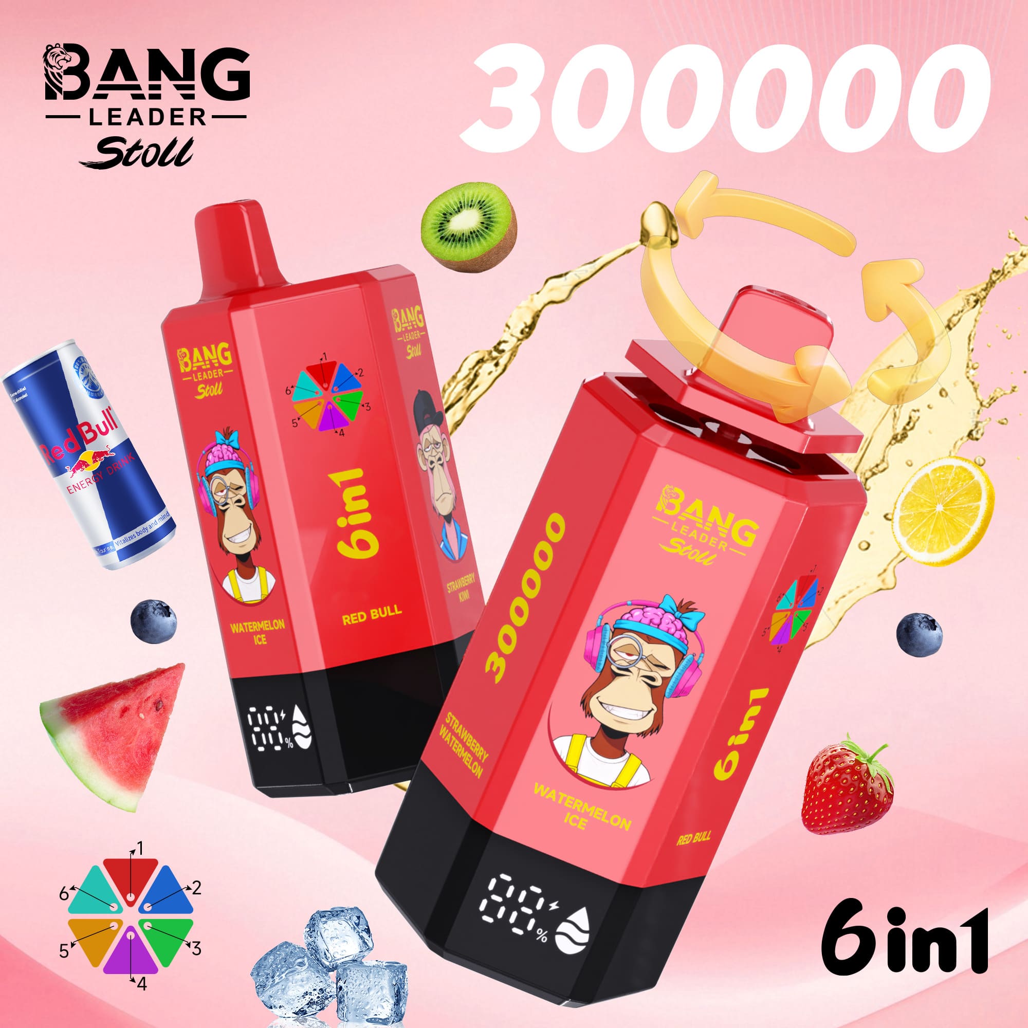 Bang Leader 30万口一次性电子烟 6合1 - obrazek 13