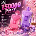 QQ Bang 15万口 - 双网膜一次性电子烟，带USB-C接口