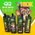 QQ Bang 180K口数 - 四合一一次性电子烟，带液晶显示屏
